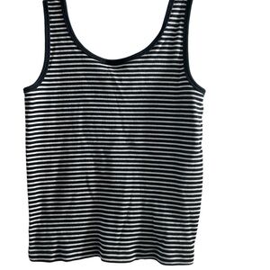 Ralph Lauren Black and White Striped Tank Top